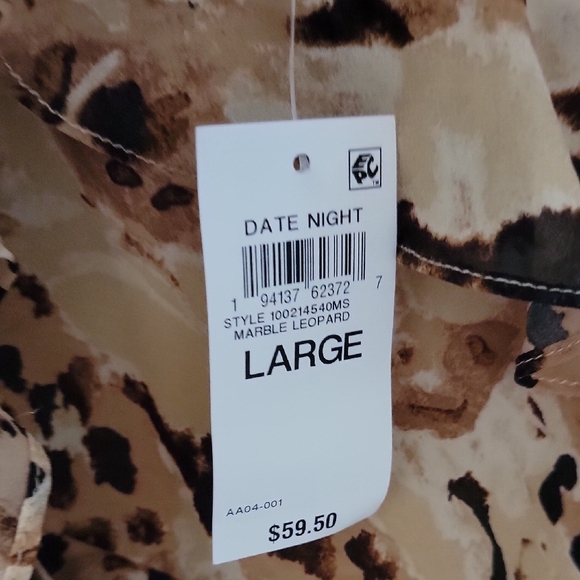 Bar||| Beige Printed Ruffle Slip Dress - Picture 8 of 11